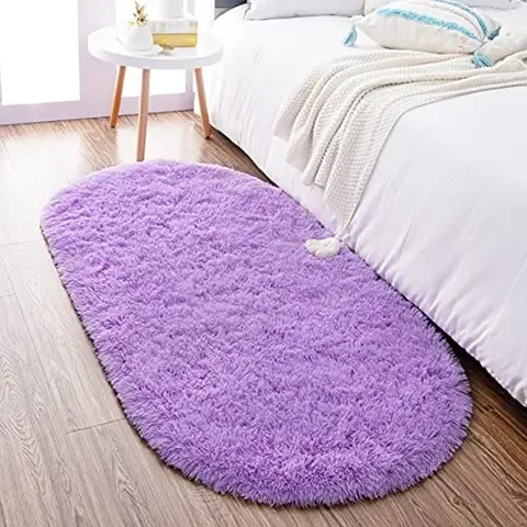 

Thick Oval Carpet for Living Room Plush Rug Soft Velvet Mat Children Bed Room Fluffy Floor Carpet Window Bedside Home Decor Rug