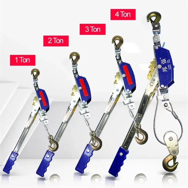 Use for heavy lifting,goods tied more tightly Portable Manual tensioner Don't need power Steel wire lifting tools 1 Ton to 4 Ton