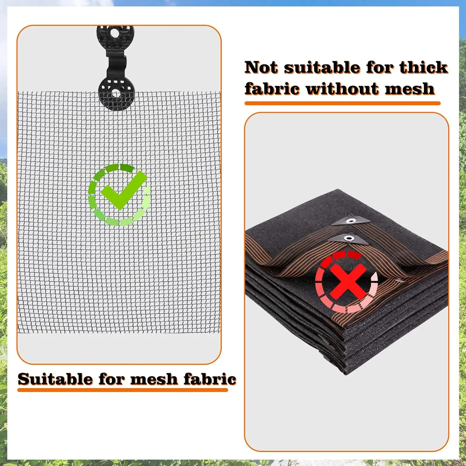 10PCS Plastic Sunshade Net Clip Buckle Garden Netting Cloth Fix Clamp Plants Anti-bird Fence Tent Canopy Shade Cloth Clips