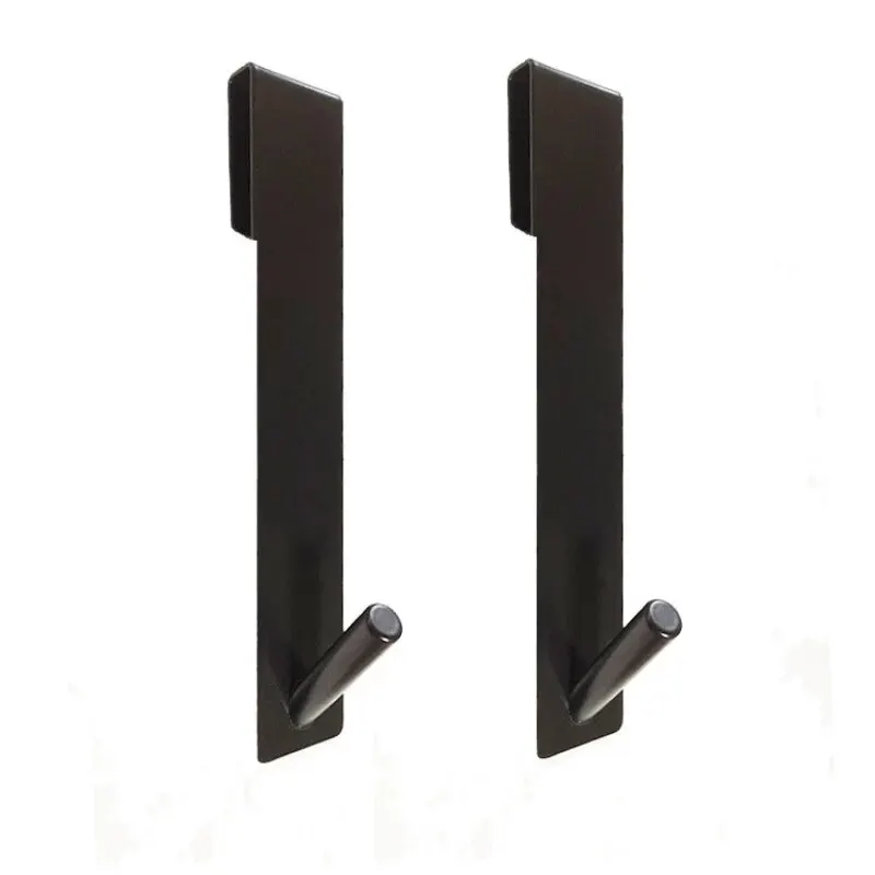 Stainless Steel Glass Door Mounted Detachable Hanger with Non-Perforated Clothes Hook