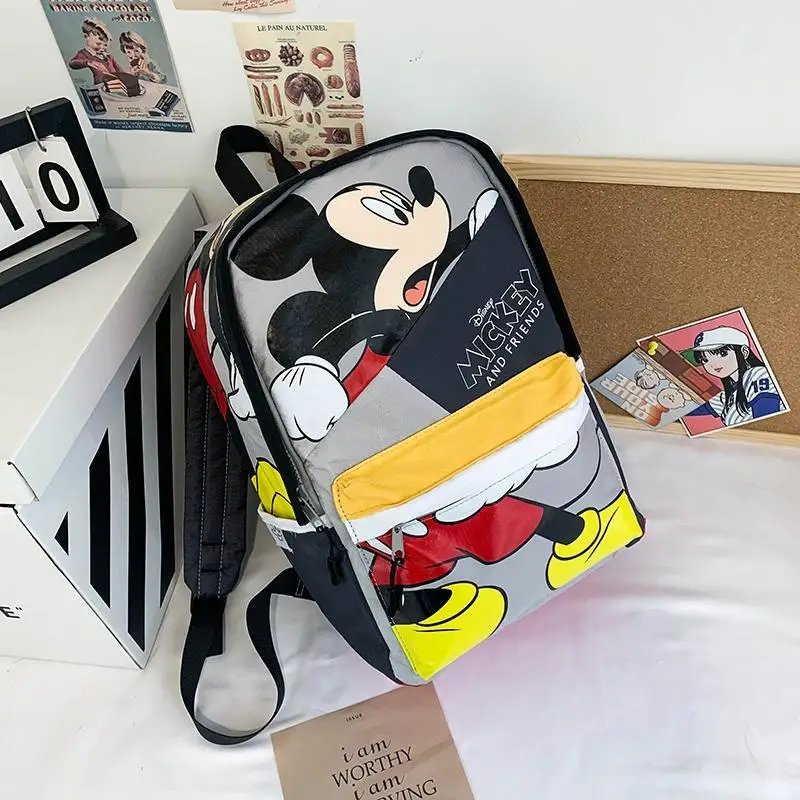 

Disney Animation Mickey Mouse Black Mickey Backpack Cartoon Fashion Trend Casual Children's School Bag Backpack Boy's School Bag