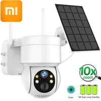 Xiaomi Cámara PTZ WiFi Exterior IP Solar 4MP Zoom 10X Batería iCsee