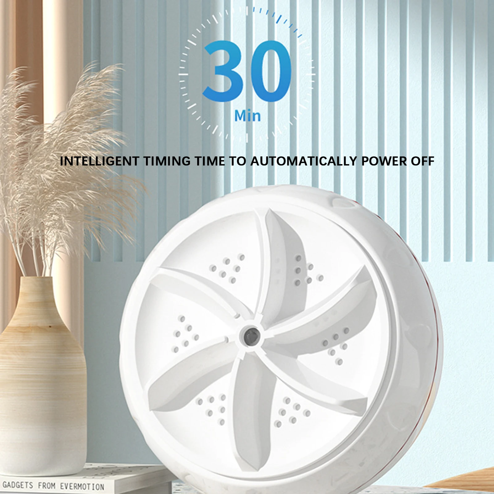 غسالة عنفة صغيرة بالموجات فوق الصوتية ، غسالة محمو...