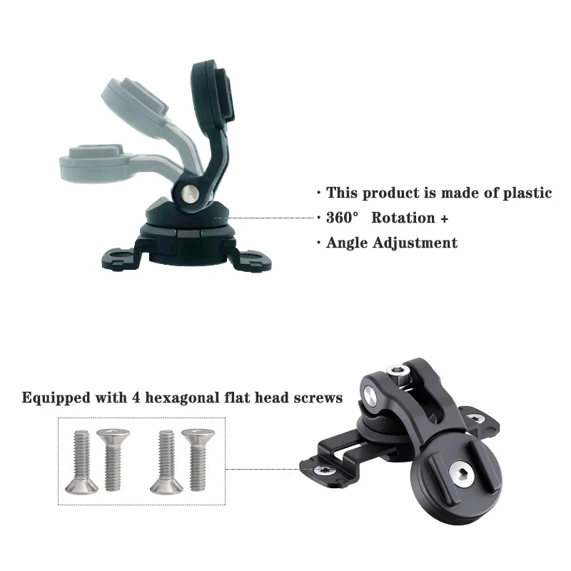 Motorcycle Pump Cover Oil Pot Mobile Phone Stand Adjustable Shock-proof Navigation Quick Locking Stand With Sticker Adapter