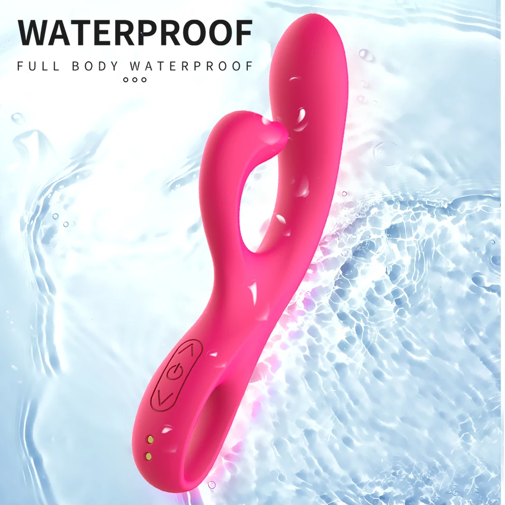 Vibratore a dildo a 10 frequenze, vibratori a coniglio, giocattoli sessuali a bacchetta per donne, masturbatore femminile, doppi motori, punto G, clitoride_voghion.com