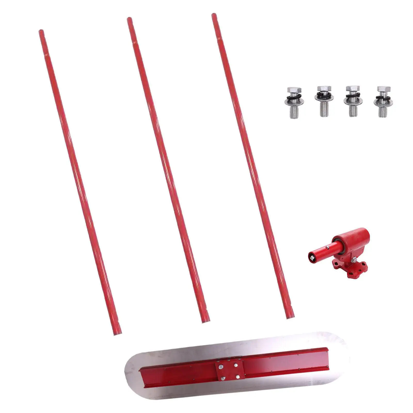 Concrete Bull Float Kit Portable Multipurpose Concrete Float Adjustable Bull Bracket Steel Trowel Board for Stucco Cement