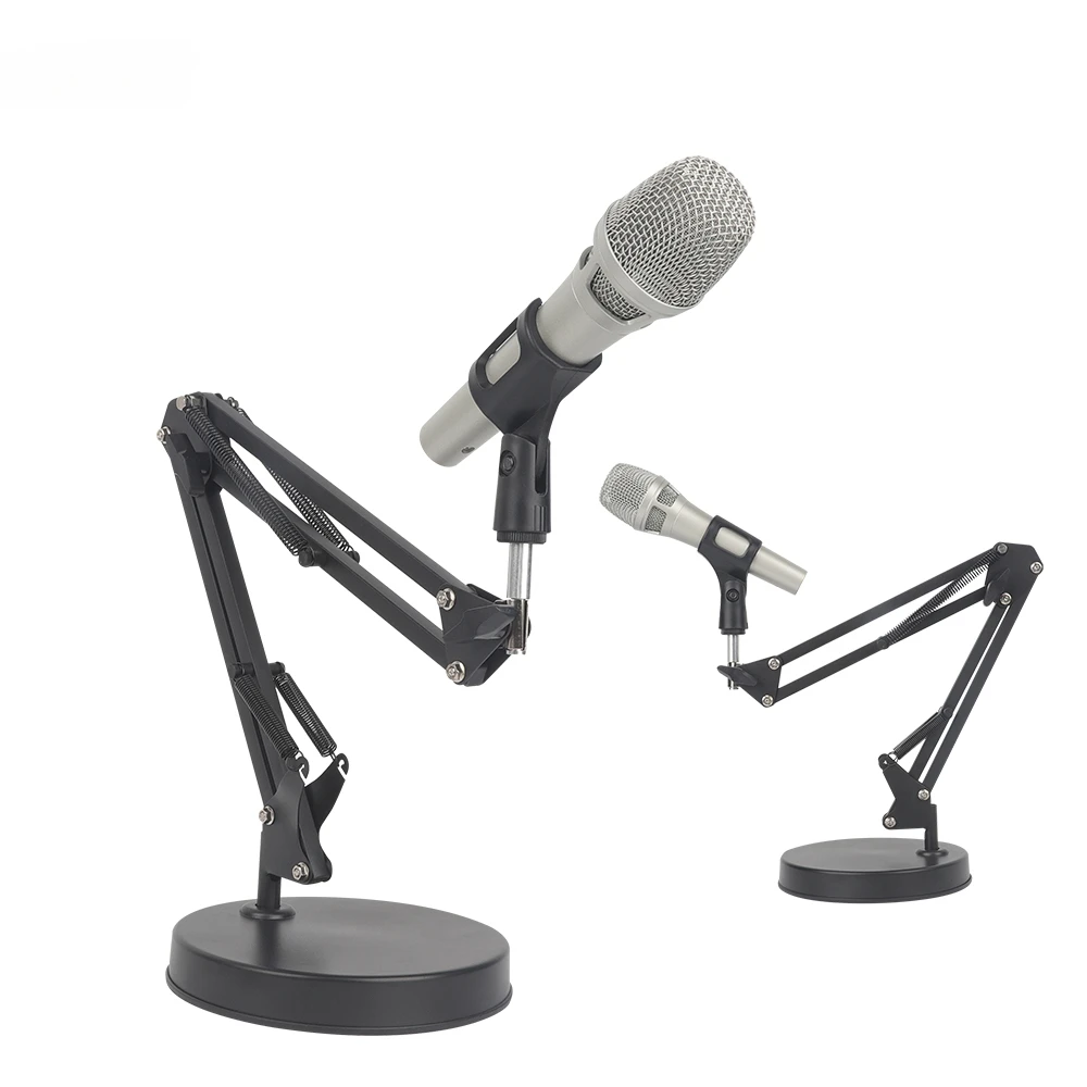 desktop cantilever stands lazy person bracket 360 degree rotatable adjustment phone microphone holder arm stand