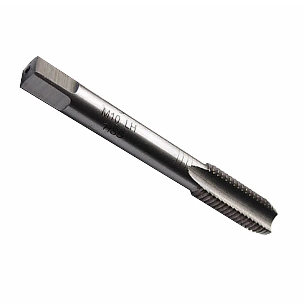 M10 HSS 미터법 왼손잡이용 탭 머신 직선형 홈 나사 탭 미터법 탭 드릴 비트 수공구 M10X1.0mm 탭