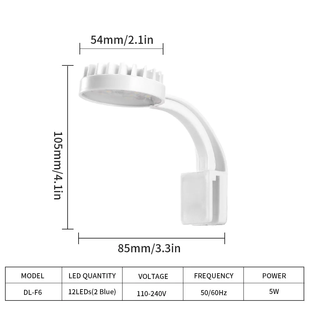 Aquarium Mini Light Led Clip For Plants Aquatic Freshwater Water Grass High Brightness Low Temperature USB Fish Tank Lamps