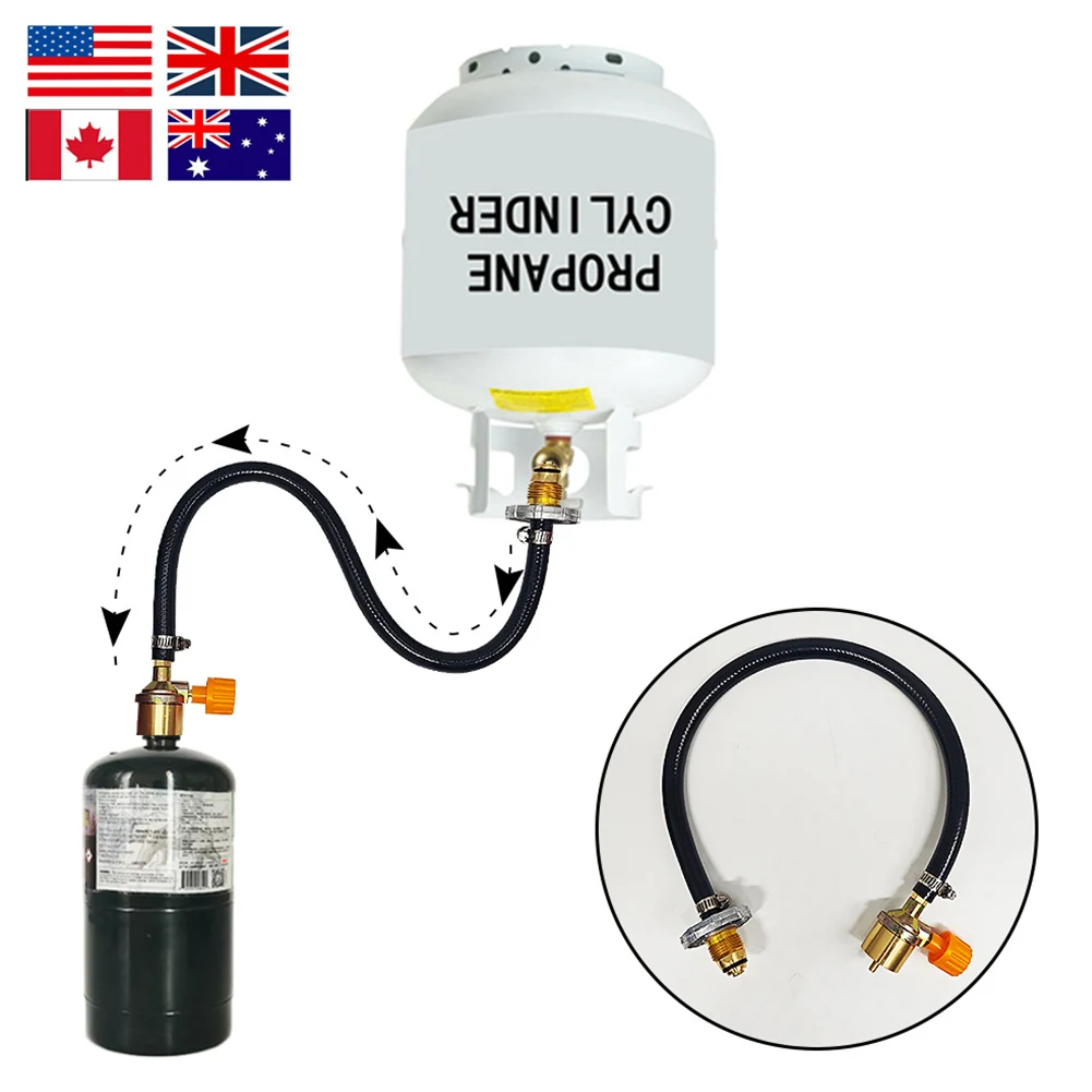 ADAPTATEUR DE RECHARGE de cylindre de CO2 premium avec tuyau 36 pouces