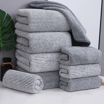 Épaississement haute qualité bambou charbon de bois corail velours fibre serviette de bain Super absorbant et séchage rapide serviette de bain utilisation dans la salle de bain 1