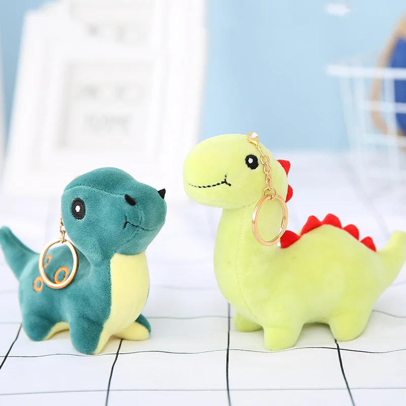 

12/18cm Plush Dinosaur Keychain Cartoon Cute Plush Stuffed Animal Dinosaur Baby Pendant Children's Gift Creative Plush Toy