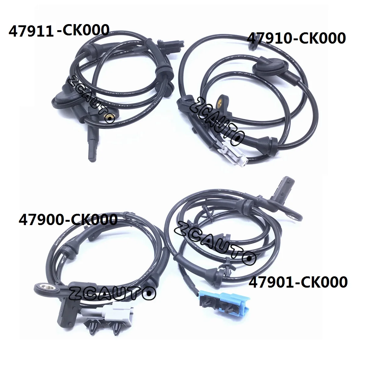 

47911-CK000 47900-CK000 47901-CK000 Set 4 ABS Wheel Speed Sensor Front-Rear Left& Right For Nissan Quest 2004-2005 47910-CK000