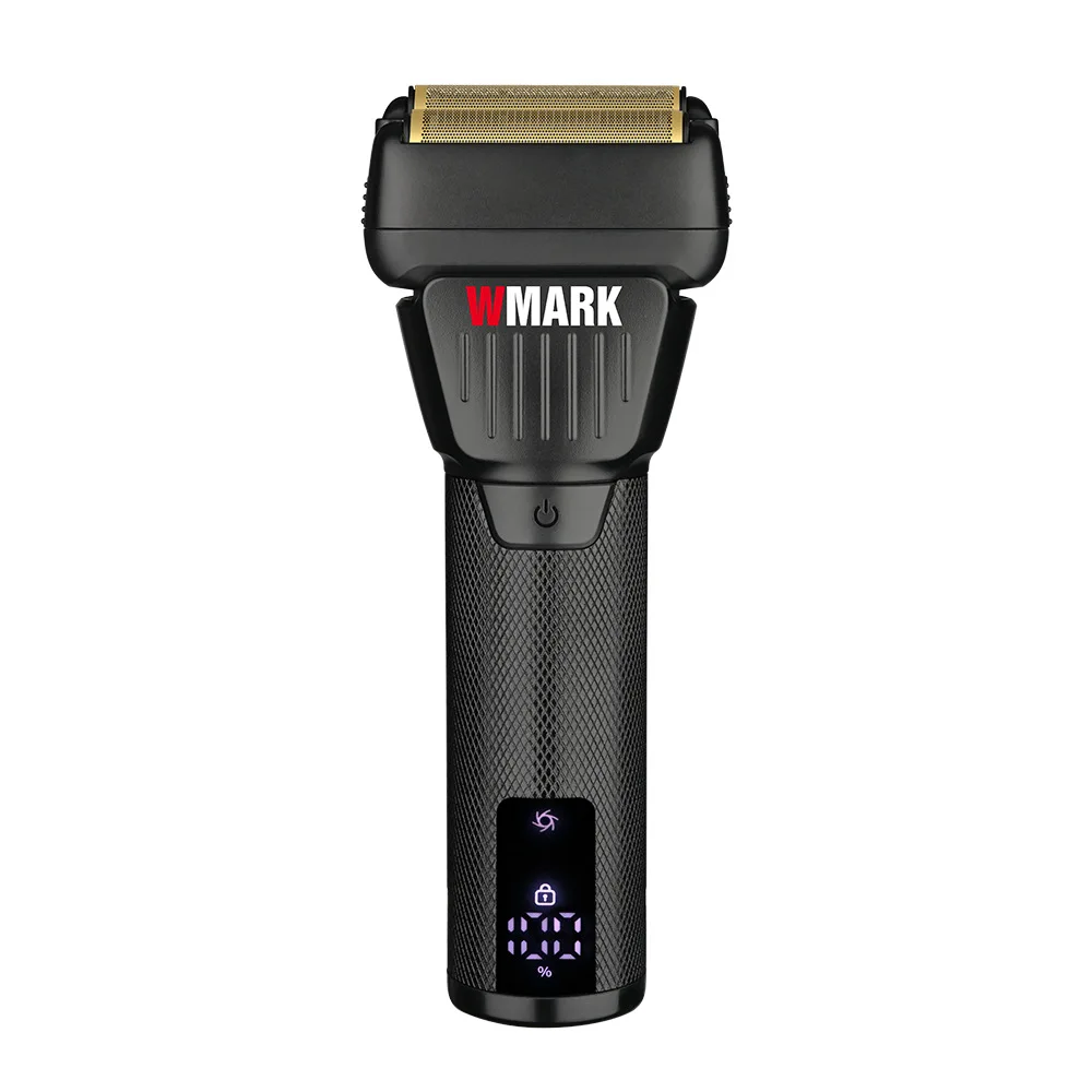 WMARK new stainless steel etched titanium plated two-blade mesh razor Electric men's hair clipper Razor NG-7982 2