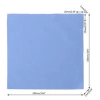 F3MA 100Pcs 100mmx100mmx1mm Thermal Pad GPU CPU Heatsink Cooling Conductive Silicone Pad for PC Computer Accessories - Image 2