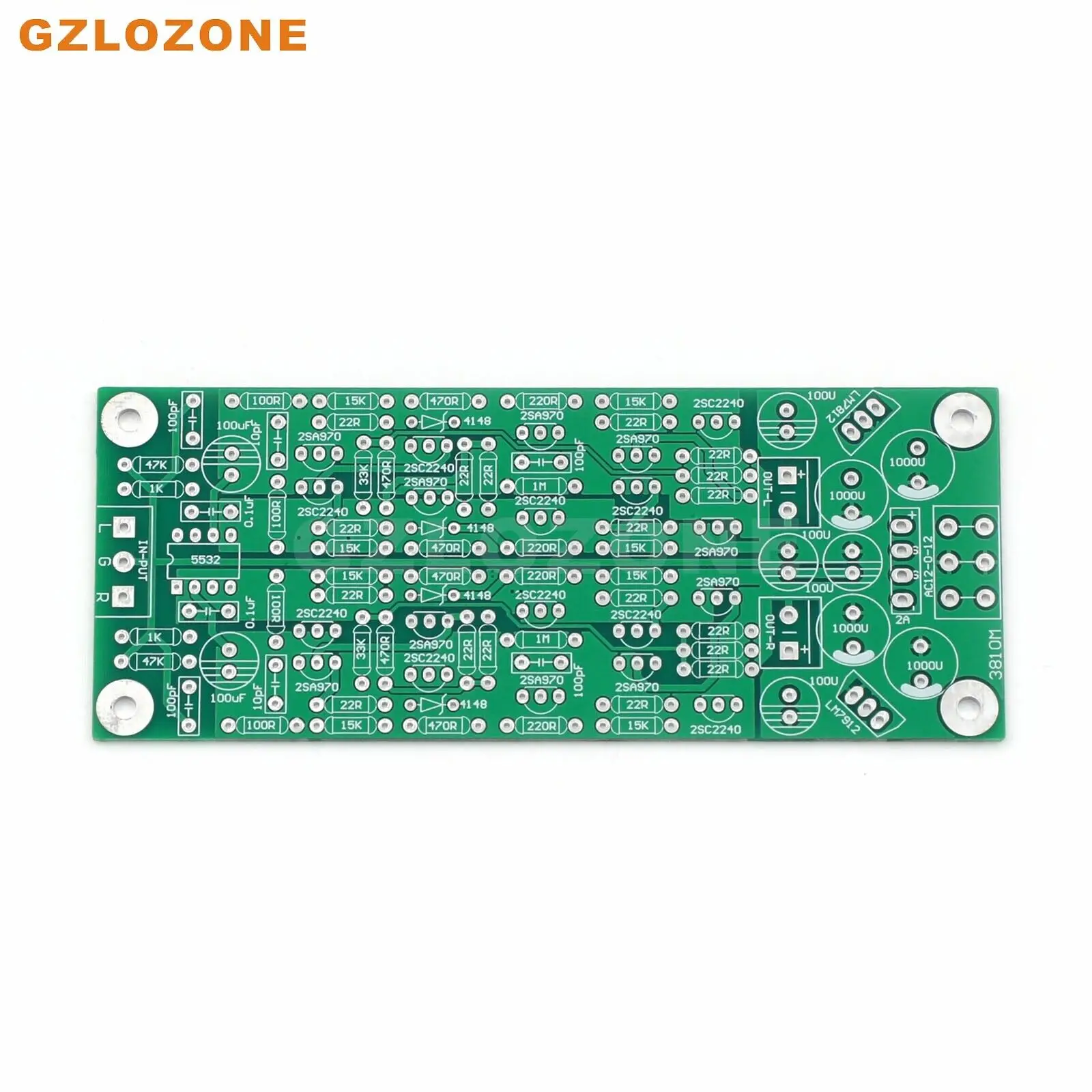 C3810M Scheda Preamplificatore Stereo Base Pcb Nuda Su Linea Preamplificatore Accuphase (B6-27)