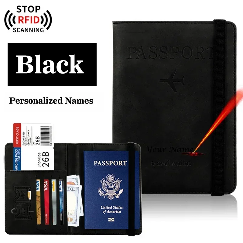 Customized Designer Passport Cover with Elastic Band