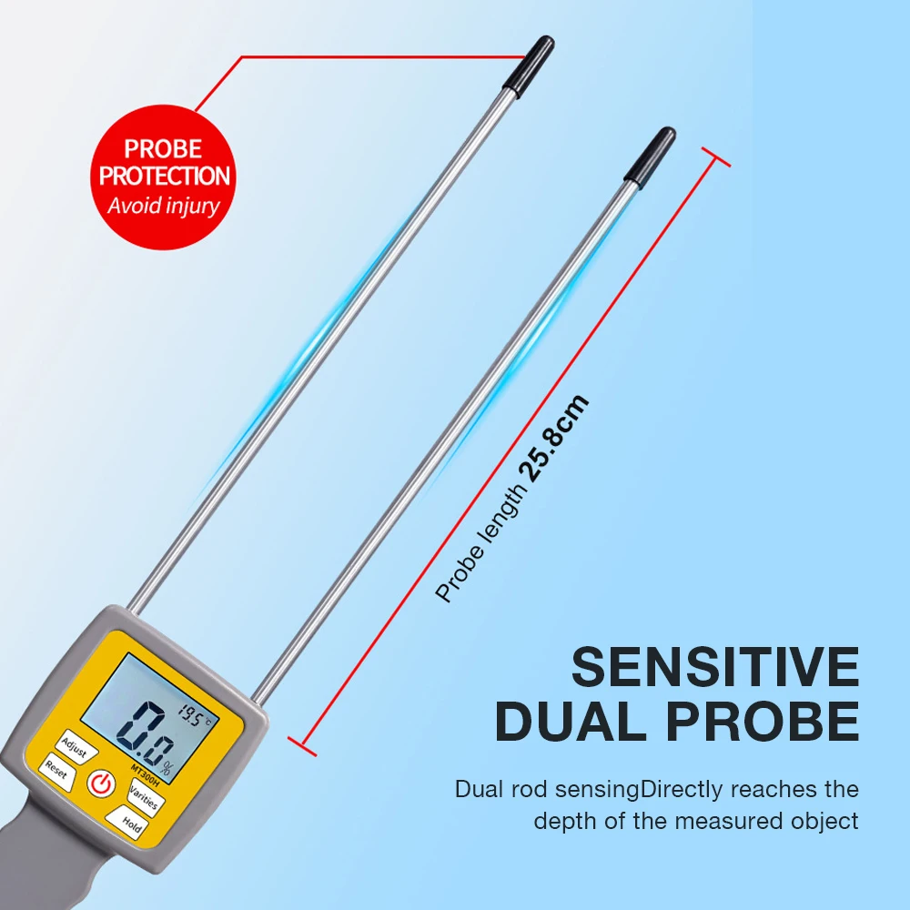 3-Digital LCD Digital Display Hay Moisture Meter