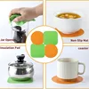Silicone Bottle Opening Pad Non Slip Jar Gripper Mat Rubber Opener Manual Can Cap Cushion Multi-functional Kitchen Gadgets 2