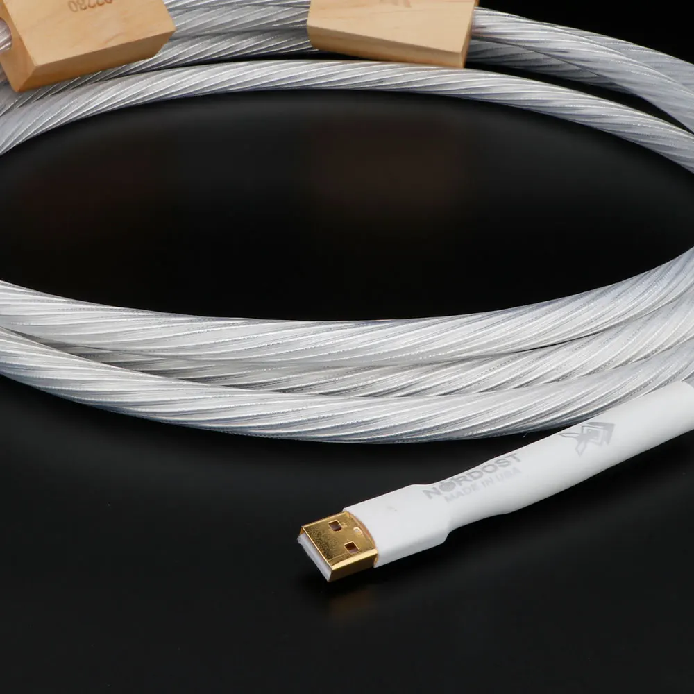 Nordost Odin 2 Silver-Plate USB Cable Computer DAC Decoder Data Cable Sound card cable 2.0 Version A-B HI-END HiFi Audio usb cable audio cable sound card adapter