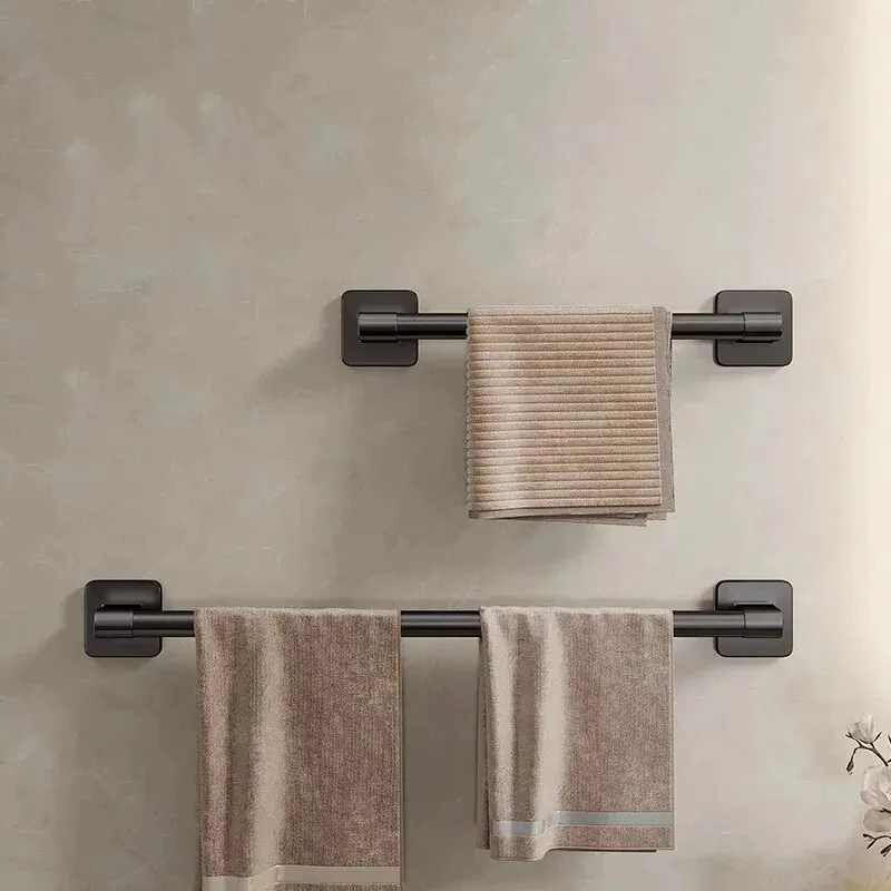 Space Aluminum Multifunctional Bathroom Towel Organizer