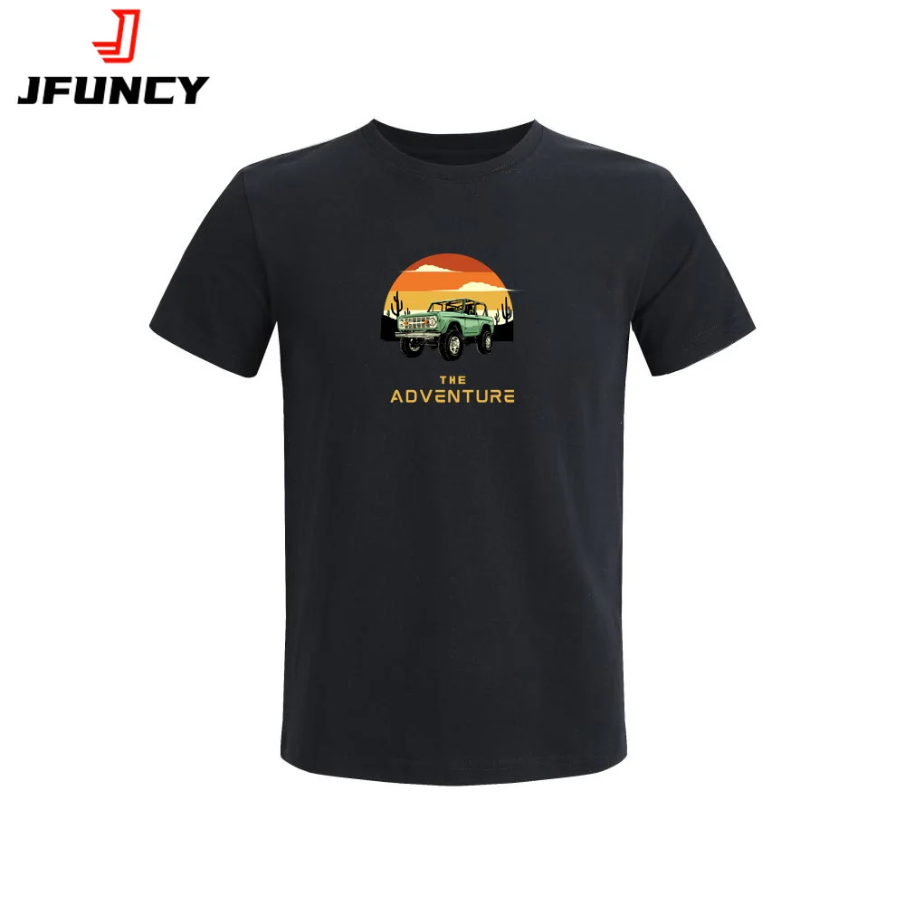 

JFUNCY Mens Tee Summer T-shirts Short Sleeve T-shirt New Printed Graphic T Shirts Cotton Tshirt Man Oversized Tops Men's Clothes
