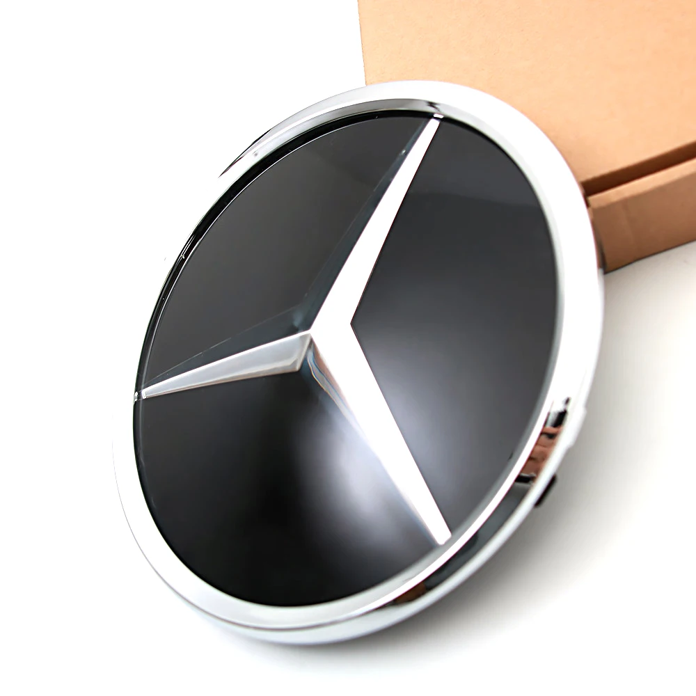 Chrome Black OE Style Emblems For Mercedes Benz B C GLK W245 W204 X204 High Quality ABS Front Grill Illuminated Star Emblem Logo 3