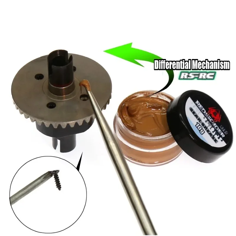 Pot de graisse silicone MoS2 pour différentiel RC crawler 1/10 avec étiquette détaillée