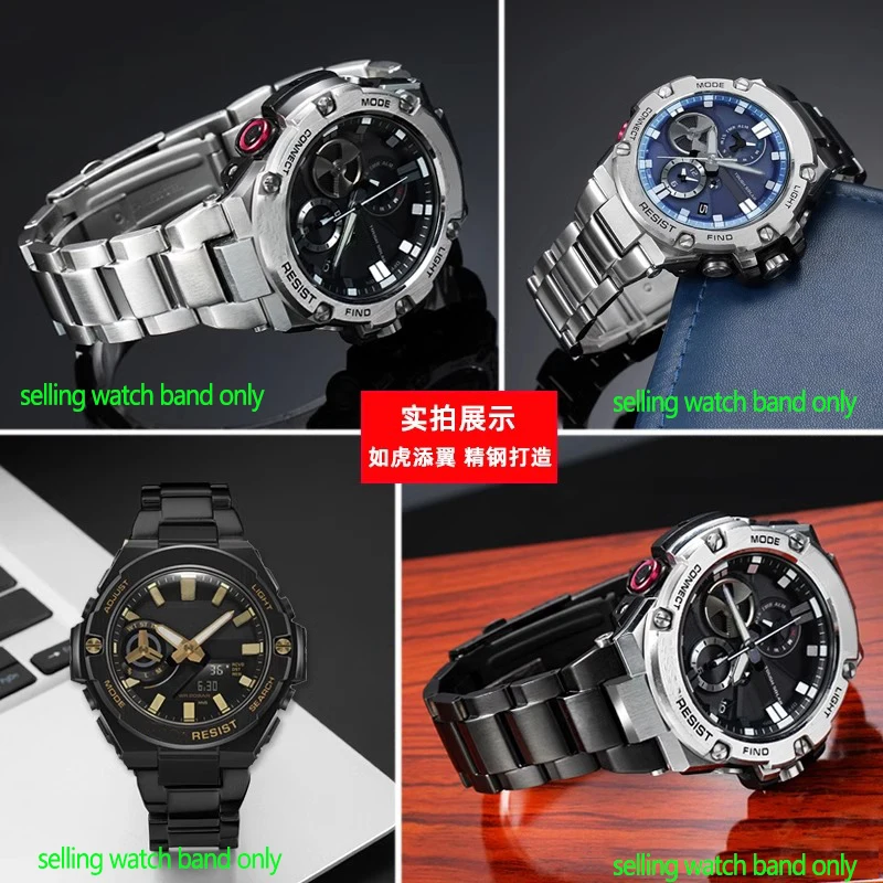 Premium Stainless Steel Watchband Strap for Men - High-Quality Metal Finish