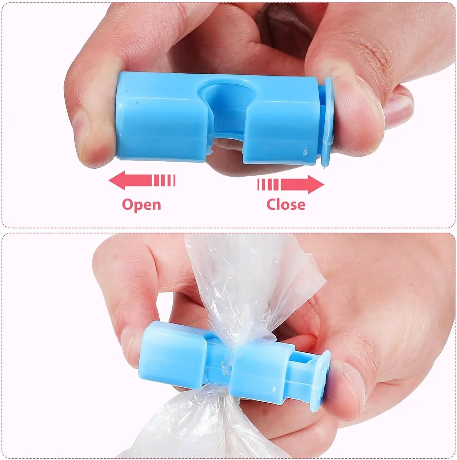 Sealing Clips Plastic Reusable For Food Fresh Bread Snack Bag Home Kitchen Storage