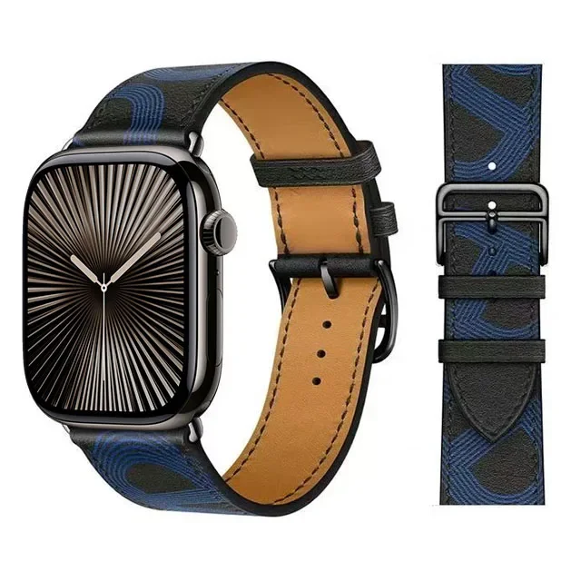 Elegant Leather Strap for Apple Watch - Business Bracelet Edition