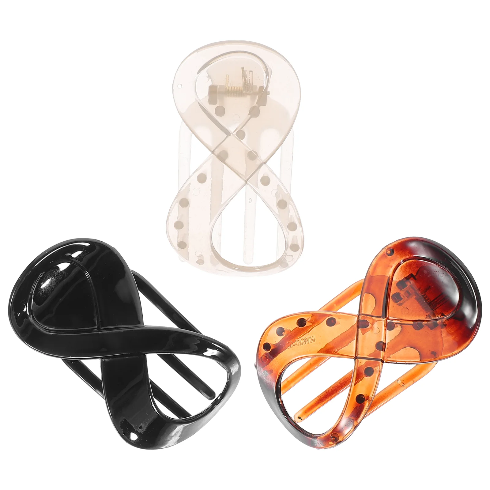 

3pcs French Hair Clips Hair Barrettes Flat Claw Hair Clips Hair Decoration for Women