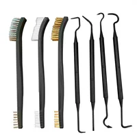 ALLSOME Double-end Steel Wire Brush & Nylon Pick Set Universal Hunting Gun Cleaning Kit Car Detailing Cleaning Tools 2