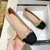 Fashionable Leather Square Head Flat Bottom Women's Shoes 2022 Autumn Color Matching Soft Bottom Large Casual Women's Shoes 1