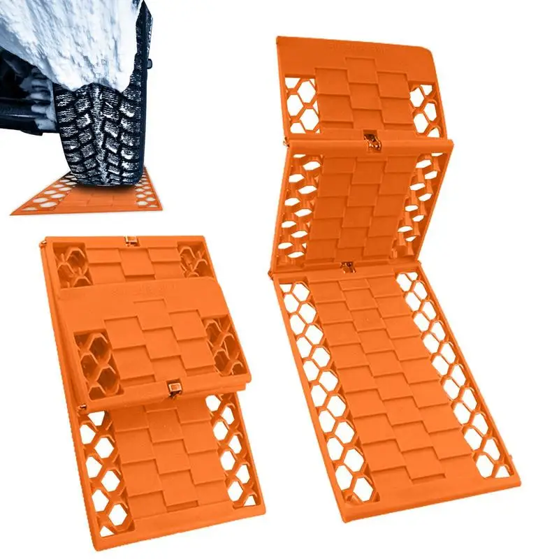 Universal Car Grip Tracks Traction Mat Recovery Traction Mat Portable  Emergency Track Tire Ladder For Ice Snow Sand Off-Road - AliExpress