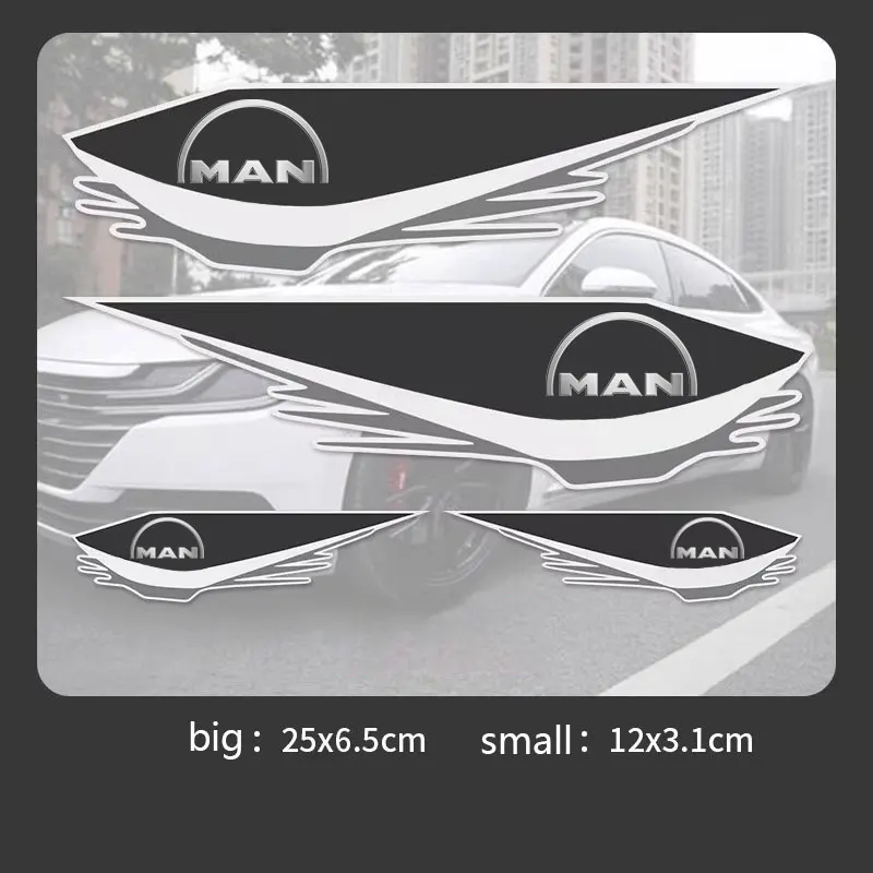 

For MAN series TGX TGM TGA TGS TGE Far Fashion Car stickers cover scratches, waterproof and sunscreen front bumper stickers man