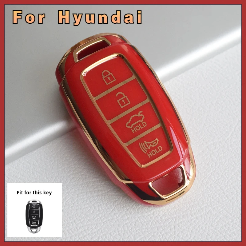 Per Hyundai I30 Ix35 Kona Encino Solaris Azera Grandeur Ig Accent Santa Fe Palisade Tpu Car Key Fob Case Key Fob Cover