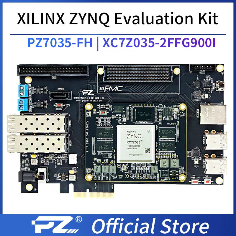 

Puzhi 7035-FH Evaluation Kit 900I Xilinx Zynq-7000 SoC XC7Z035 Industrial Grade FPGA Development Board ZYNQ 7000 7Z035