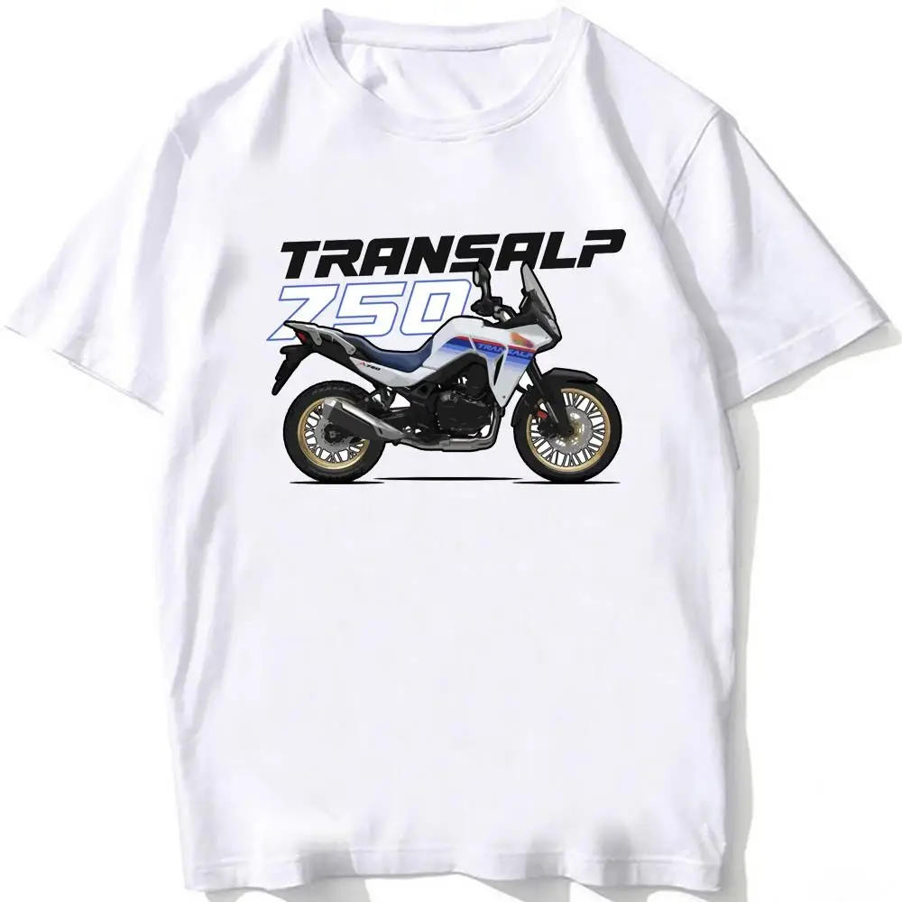 Gs Adventure Transalp Xl750 Xl700 Moto Fan T-Shirt Uomo Manica Corta Mountain Range Moto Riding Sport Boy Casual White Tee