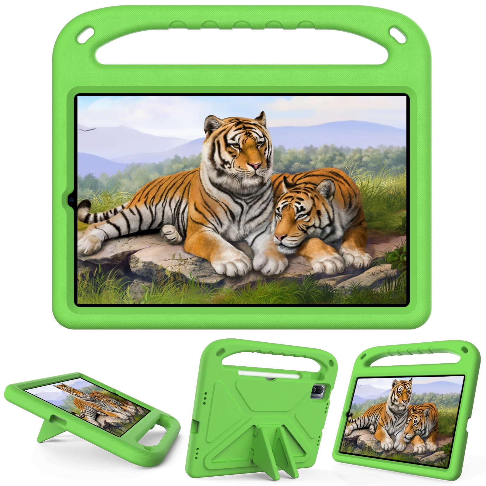 Kids Shockproof EVA Tablet Case with Stand and Pen Slot