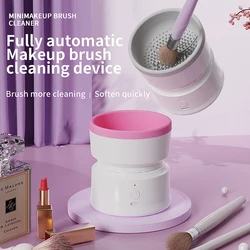 Portable Makeup Brush Cleaner Machine Silicone Electric Cosmetic Brush Clean Dryer Tool Automatic Washing Spinner Gadget