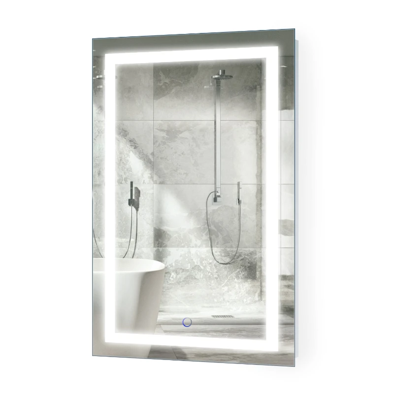 

Bathroom accessory superior 28"x36" anti fogging mirror vanity silver led mirror touch switch technology