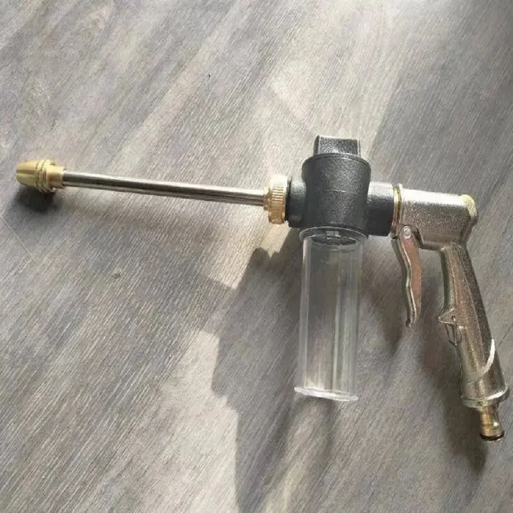 High Pressure Car Wash Foam Pots Lances Irrigation Tools Adjustable Metal Garden Sprinkler Watering Hose Sprinkler