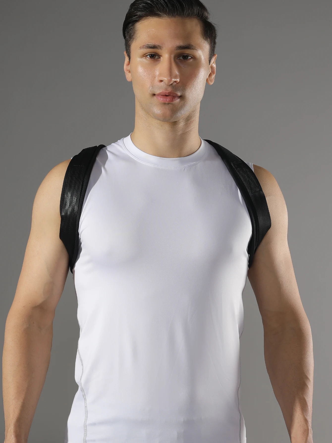 VBOSi Adjustable Upper Back Support Sporty Shoulder Belt Posture Corrector for Women Men