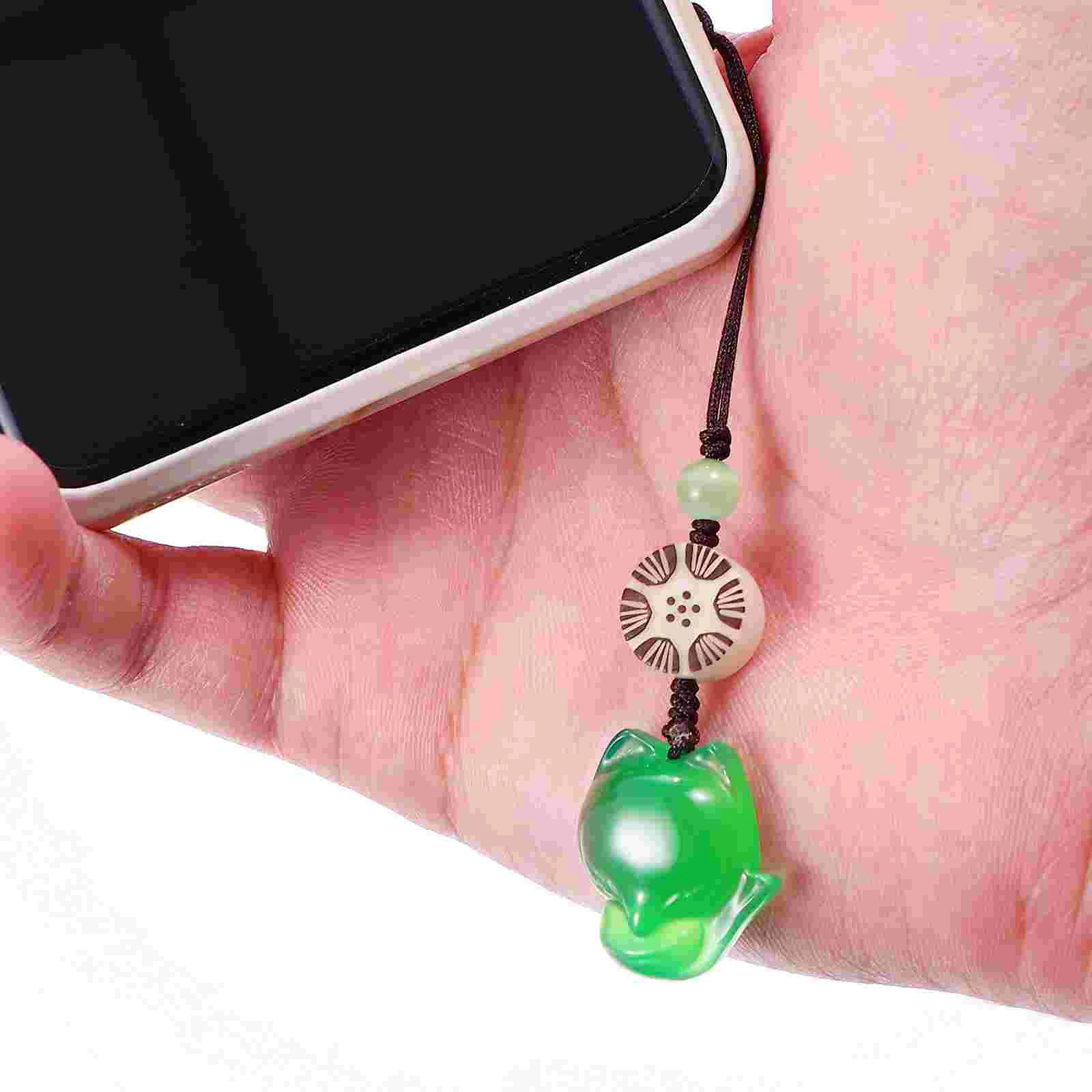 

Decor Cell Phone Creative Keychain Pendant Telephone Strap Decoration Purse Bag