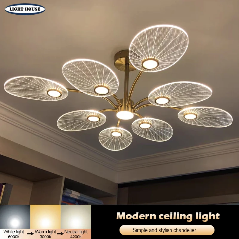 

Modern living room LED chandelier Bedroom lighting Ceiling pendant lamp Restaurant Hotel home decoration chandelier LED