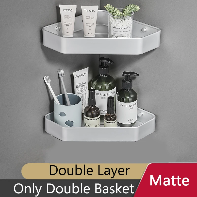 Bathroom Storage Shelf Rack Wall Mounted