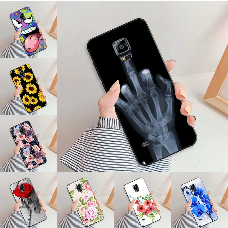 Per Samsung Galaxy Note 4 N9108 N9100 N910A N910F N910P 5.7 "Custodie In Silicone 3D Cover Posteriore Custodie Per Samsung Note 4 Paraurti