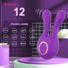 Rabbit Vibrator G Spot Clitoris Massager 12 Vibration Modes Bunny Adult Sex Toys for Women Penis Vibrating Vaginal Stimulator Q8 1