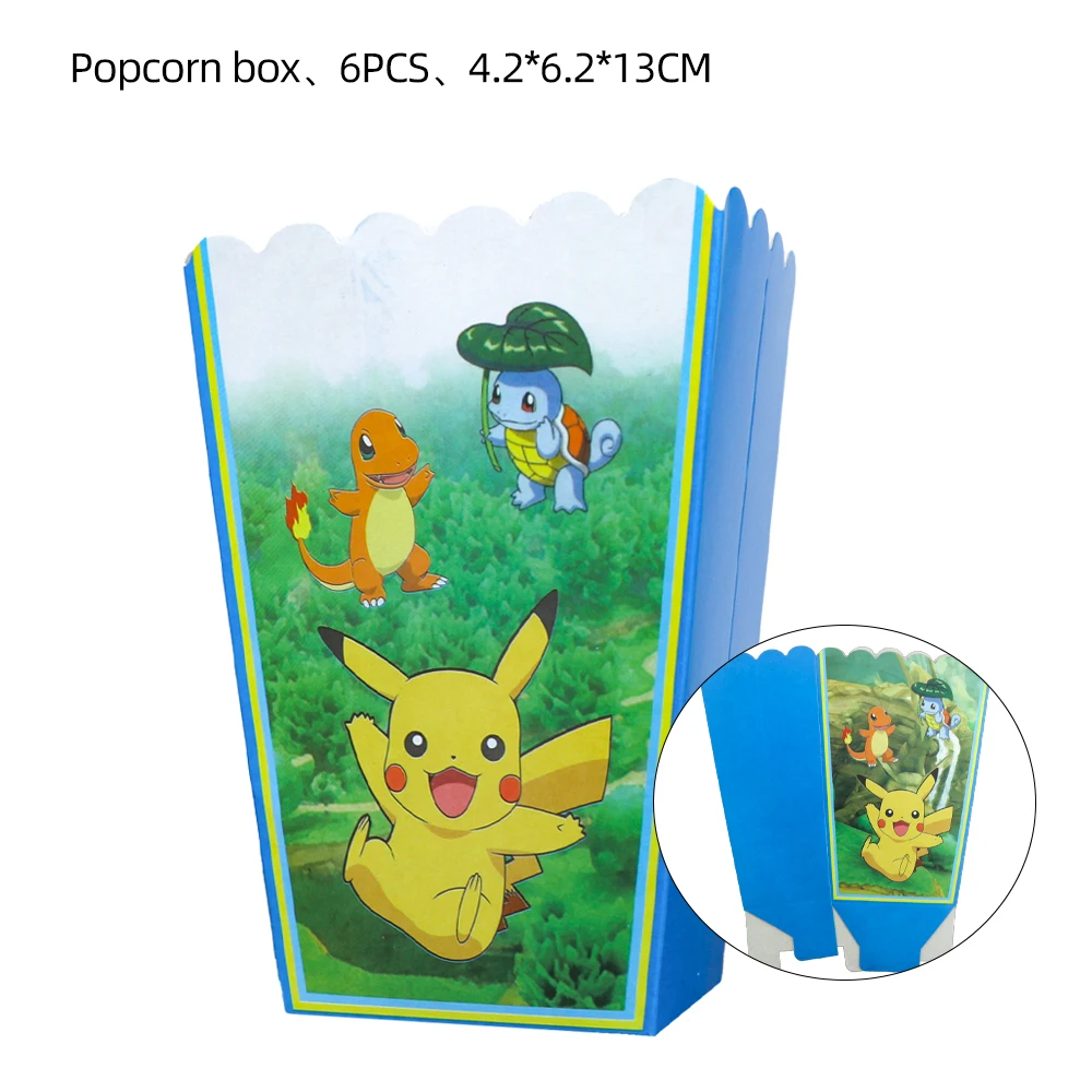 TAKARA TOMY Pikachu Pokemon Birthday Decoration Disposable Cutlery Cup Plate Napkin Tablecloth Bag Baby Shower Party Supplies